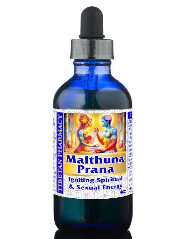 Maithuna Prana Chi Infusion 4oz tincture supports spiritual and sexual energy. Natural herbal infusion for vitality, chi flow, and hormonal balance.