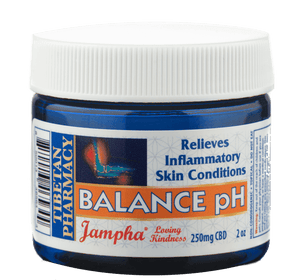 Balance pH Lotion by Jampha CBD, a soothing and nourishing lotion that reduces inflammation and itching for healthier skin.