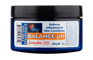 Close-up of Balance pH Lotion, packed with antioxidants and formulated to kill bacteria while promoting skin healing.