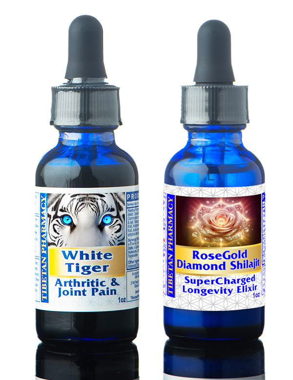White Tiger | Ease Arthritic Pain and Inflammation | CBD Enhanced + RoseGold Diamond Shilajit | Boost Your Body’s Resilience and Vitality