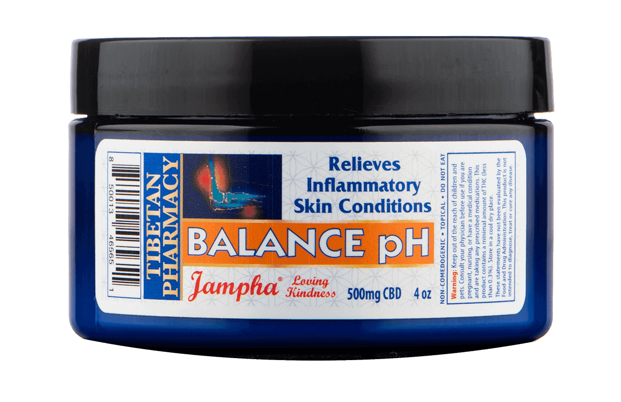Balance pH Lotion by Jampha CBD, a soothing and nourishing lotion that reduces inflammation and itching for healthier skin.