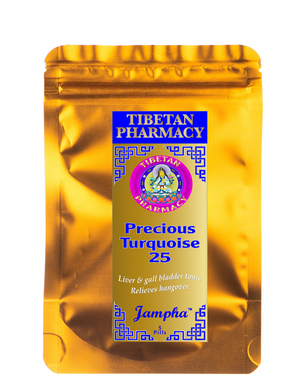 Precious Turquoise Rinchen Yu-Nying-25 | Liver and Gall Bladder Tonic and Hangover Recovery