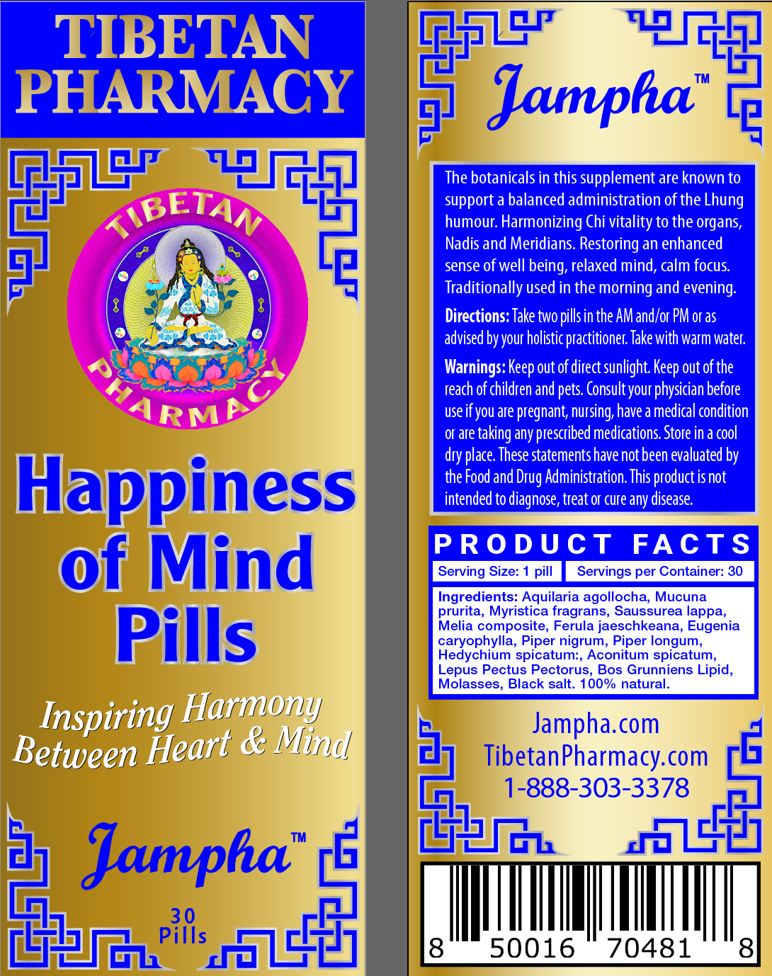 The Happiness of Mind Pills | Inspiring Harmony Between Heart and Mind