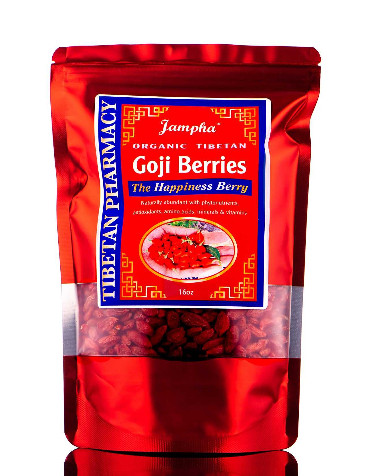 Organic Tibetan Goji Berries - Nutrient-Packed Superfood Rich in Antioxidants & Vitamins